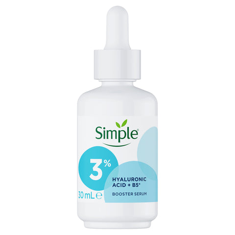 Simple Booster Serum 3% Hyaluronic Acid & B5 for hydrated, softer skin 30mL Simple Booster Serum 3% Hyaluronic Acid & B5 for hydrated, softer skin 30mL