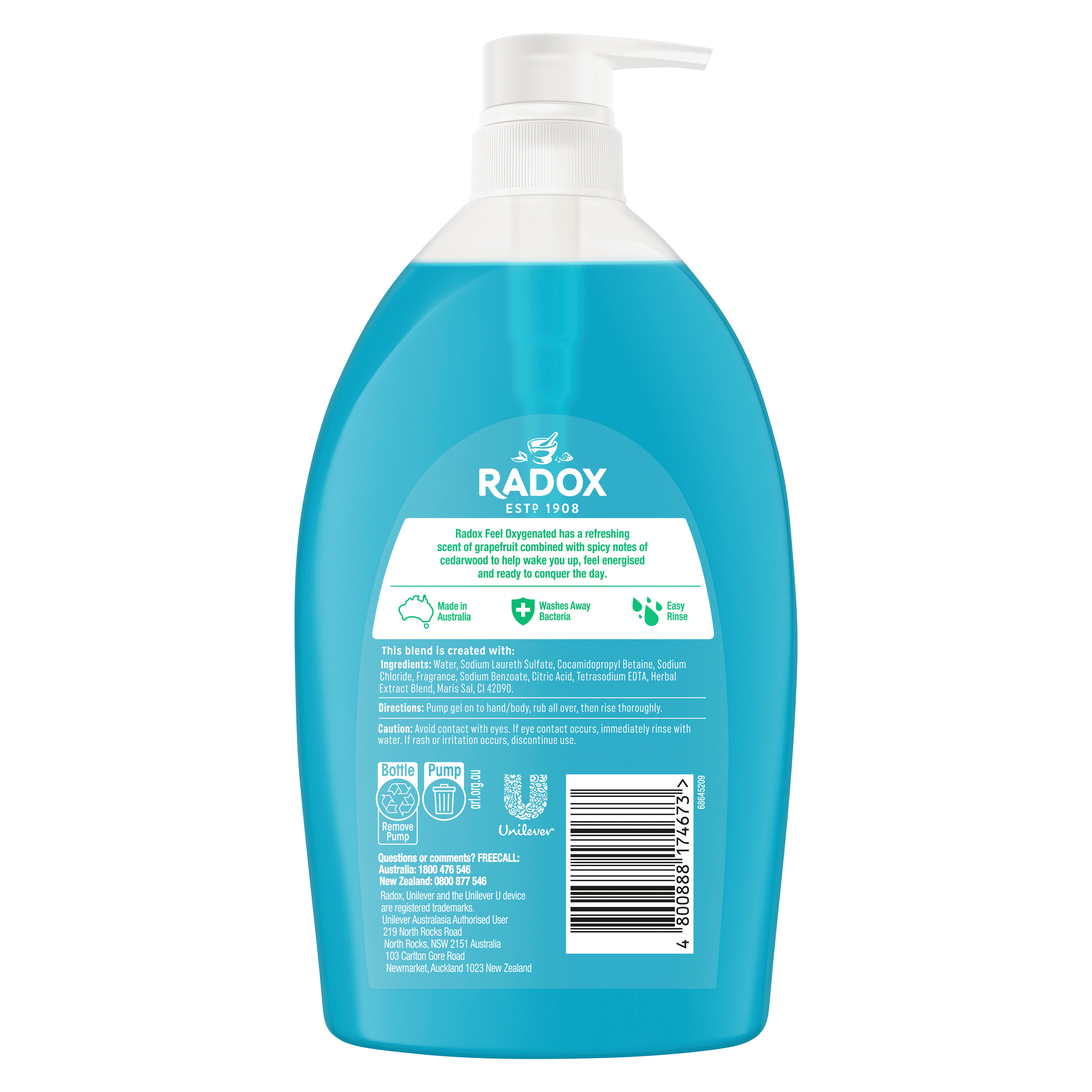 Radox SGel Oxy 1Ltr Radox SGel Oxy 1Ltr