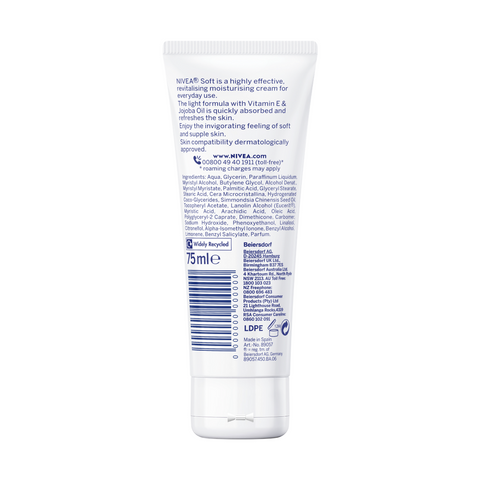 Nivea Sft Creme 75ml Nivea Sft Creme 75ml