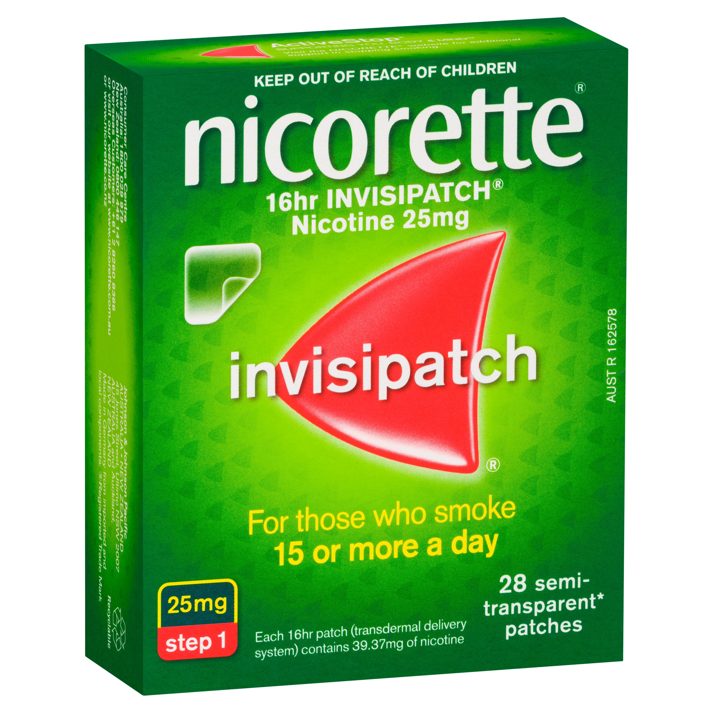 Nicorette InvisiPatch 25mg 28 Nicorette InvisiPatch 25mg 28