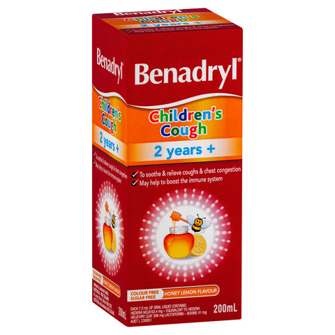 Benadryl Chld Cough Liq 200ml Benadryl Chld Cough Liq 200ml