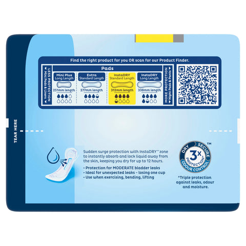 TENA Pads InstaDRY™ Standard 10 Pack TENA Pads InstaDRY™ Standard 10 Pack