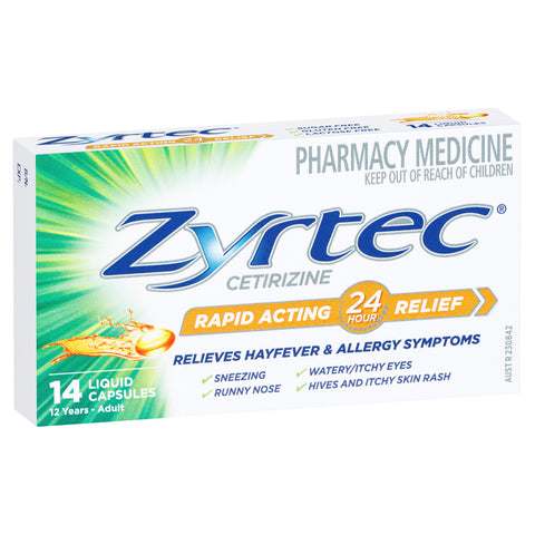 Zyrtec Liq Cap 10mg 14 Zyrtec Liq Cap 10mg 14
