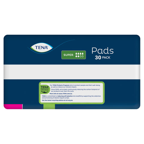 TENA Pads Super 30 Pack TENA Pads Super 30 Pack