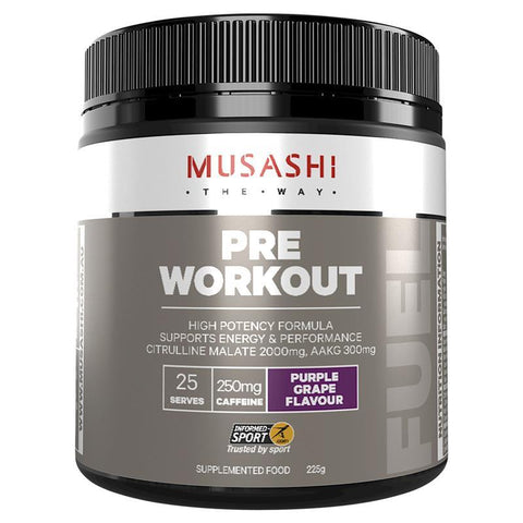 Musashi Pre Workout Purple Grape 225g Musashi Pre Workout Purple Grape 225g