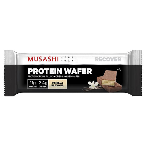 Musashi Protein Wafer Vanilla 40g 12PACK Musashi Protein Wafer Vanilla 40g 12PACK