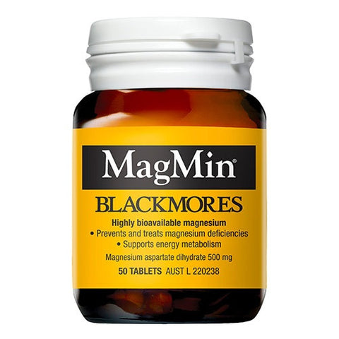 Blackmores MagMin 500mg 50 Tablets Blackmores MagMin 500mg 50 Tablets