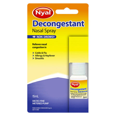 Nyal Decongestant Nasal Spray, Non Drowsy 15 ml Nyal Decongestant Nasal Spray, Non Drowsy 15 ml