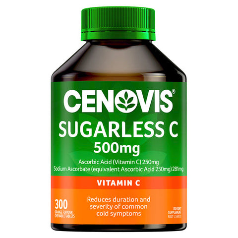 Cenovis Sugarless Vitamin C for Immune Support 500mg Orange Flavour 300 tablets Cenovis Sugarless Vitamin C for Immune Support 500mg Orange Flavour 300 tablets