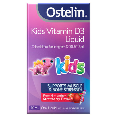 Ostelin Kids Vitamin D Liquid - D3 for Children's Bone Health & Immune Support 20 ml Ostelin Kids Vitamin D Liquid - D3 for Children's Bone Health & Immune Support 20 ml