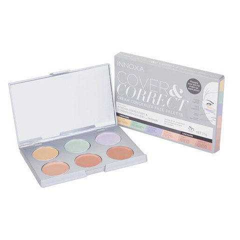 Innoxa Cover & Correct Cream Concealer Face Palette 1 kit Innoxa Cover & Correct Cream Concealer Face Palette 1 kit