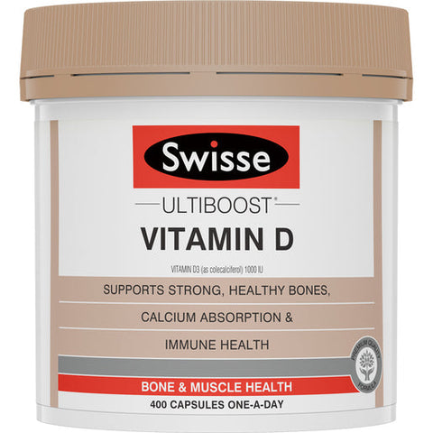 Swisse Ultiboost Vitamin D 400 capsules Swisse Ultiboost Vitamin D 400 capsules