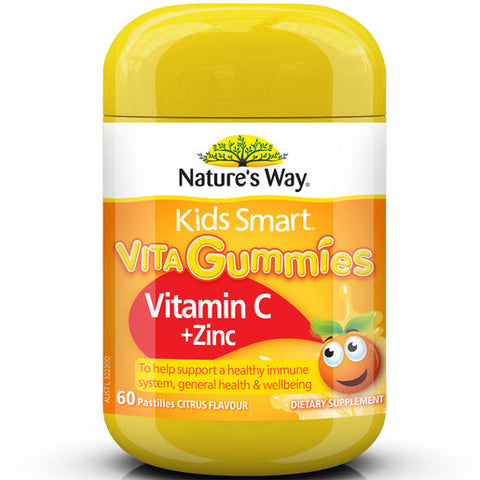 Nature's Way Kids Smart Vita Gummies Vitamin C + Zinc 60 gummies Nature's Way Kids Smart Vita Gummies Vitamin C + Zinc 60 gummies