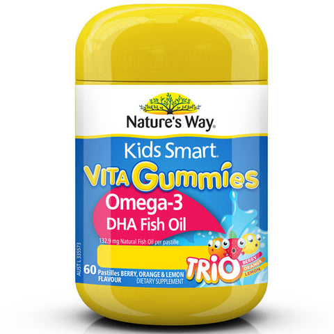 Nature's Way Kids Smart Vita Gummies Omega-3 DHA Fish Oil 60 gummies Nature's Way Kids Smart Vita Gummies Omega-3 DHA Fish Oil 60 gummies