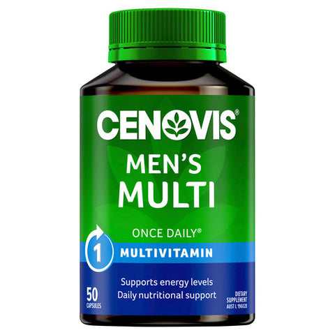 Cenovis Men's Multivitamin for Energy - Multi Vitamin 50 capsules Cenovis Men's Multivitamin for Energy - Multi Vitamin 50 capsules