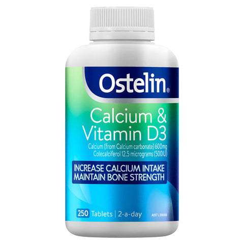 Ostelin Calcium & Vitamin D - D3 for Bone Health + Immune Support 250 tablets Ostelin Calcium & Vitamin D - D3 for Bone Health + Immune Support 250 tablets