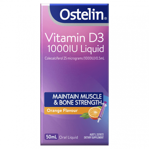 Ostelin Vitamin D3 1000IU Liquid 50ml Ostelin Vitamin D3 1000IU Liquid 50ml