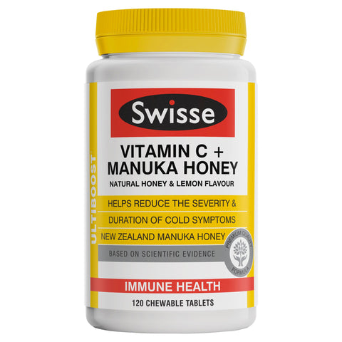 Swisse Ultiboost Vitamin C + Manuka Honey Swisse Ultiboost Vitamin C + Manuka Honey