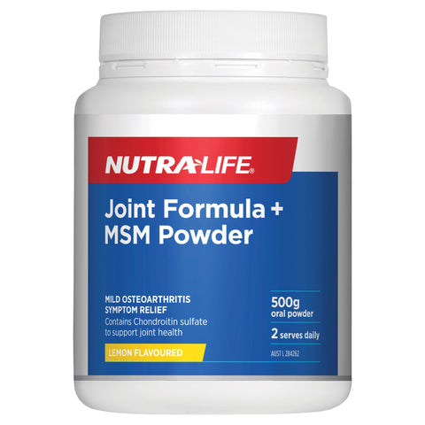 Nutra-Life Joint Formula + MSM Lemon Powder 500g Nutra-Life Joint Formula + MSM Lemon Powder 500g