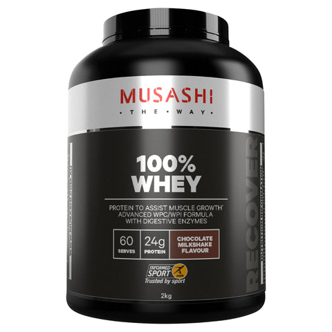 Musashi 100% Whey Chocolate 2kg Musashi 100% Whey Chocolate 2kg