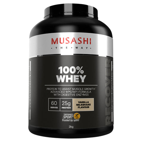 Musashi 100% Whey Vanilla 2kg Musashi 100% Whey Vanilla 2kg