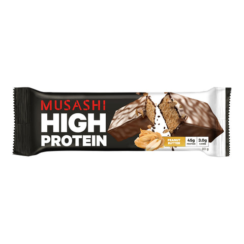 Musashi High Protein Bar Peanut Butter 90g 12PACK Musashi High Protein Bar Peanut Butter 90g 12PACK