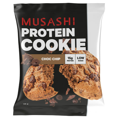 Musashi Protein Cookie Choc Chip 58g 12PK Musashi Protein Cookie Choc Chip 58g 12PK