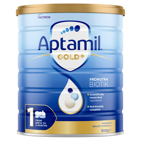 Aptamil Gold+ 1 Baby Infant Formula From Birth to 6 Months 900g Aptamil Gold+ 1 Baby Infant Formula From Birth to 6 Months 900g
