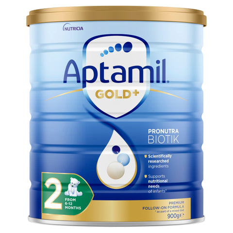 Aptamil Gold+ 2 Baby Follow-On Formula From 6-12 Months 900g Aptamil Gold+ 2 Baby Follow-On Formula From 6-12 Months 900g