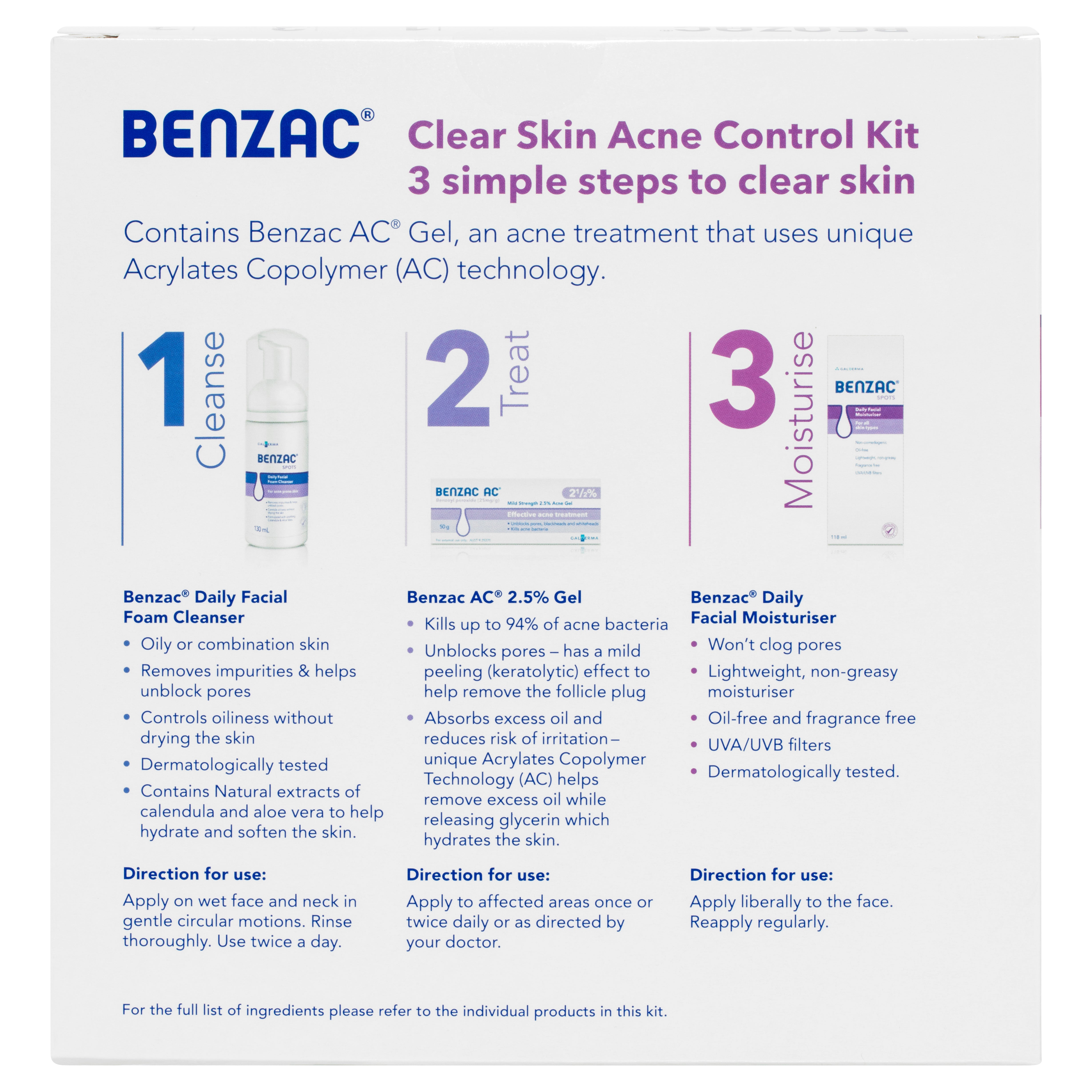 Benzac Clear Skin Acne Kit Benzac Clear Skin Acne Kit