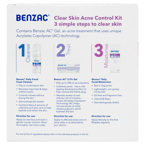 Benzac Clear Skin Acne Kit Benzac Clear Skin Acne Kit
