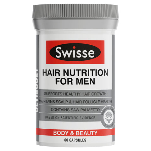 Swisse Ultiboost Hair Nutrition For Men 60 Capsules Swisse Ultiboost Hair Nutrition For Men 60 Capsules