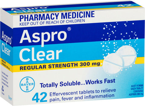Aspro Clear 42 Tablets Aspro Clear 42 Tablets