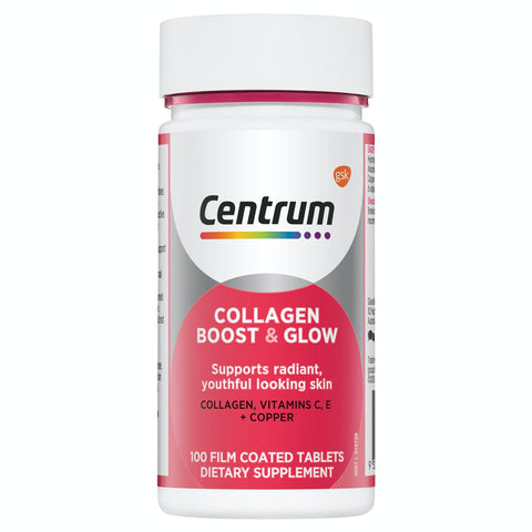 Centrum Collagen Boost & Glow 50 Tablets Centrum Collagen Boost & Glow 50 Tablets