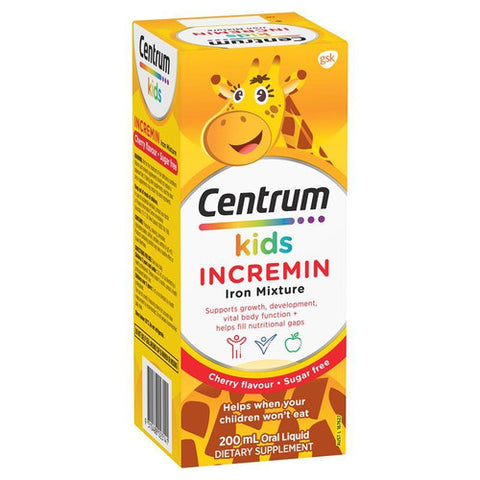Centrum Kids Incremin Iron Mixture 200ml Centrum Kids Incremin Iron Mixture 200ml
