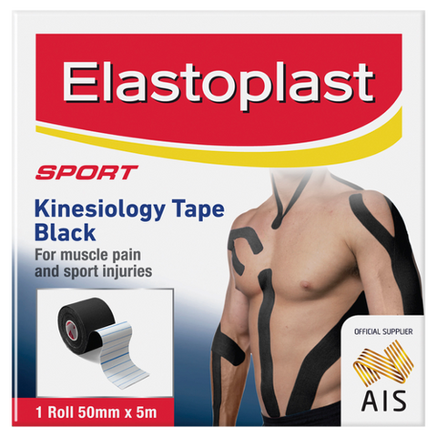 Elastoplast Sport Kinesiology Tape 50mm x 5m - Black Elastoplast Sport Kinesiology Tape 50mm x 5m - Black