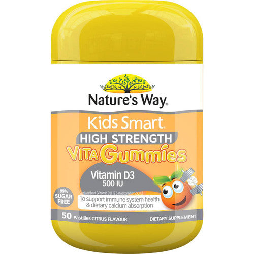Nature's Way Kids Smart Vita Gummies Vitamin D Pastilles 50 Pack Nature's Way Kids Smart Vita Gummies Vitamin D Pastilles 50 Pack