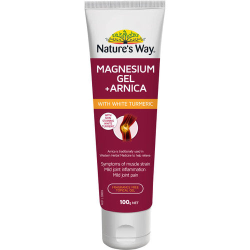 Natures Way Magnesium Gel + Arnica 100g New Formula Natures Way Magnesium Gel + Arnica 100g New Formula
