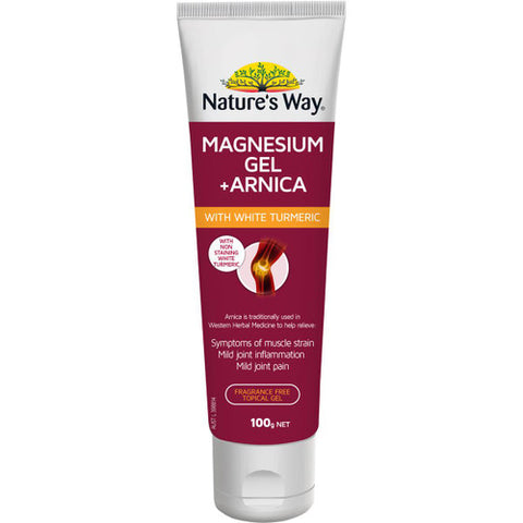 Natures Way Magnesium Gel + Arnica 100g New Formula Natures Way Magnesium Gel + Arnica 100g New Formula
