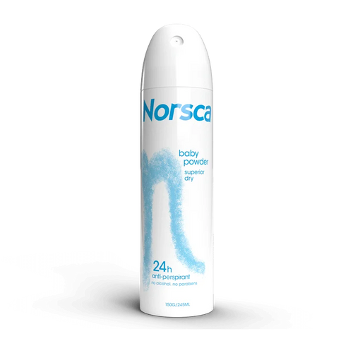 Norsca Anti-Perspirant - Baby Powder Scent 150g Norsca Anti-Perspirant - Baby Powder Scent 150g