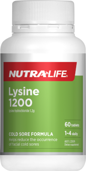 Nutra-Life Lysine 1200 60 Tablets Nutra-Life Lysine 1200 60 Tablets