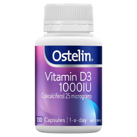 Ostelin Vitamin D3 1000Iu Capsules 130 Pack Ostelin Vitamin D3 1000Iu Capsules 130 Pack