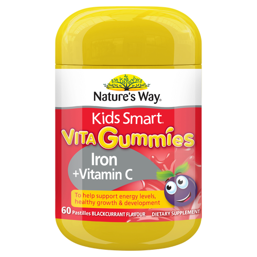 Nature's Way Kids Smart Vita Gummies Iron + Vitamin C 60's Nature's Way Kids Smart Vita Gummies Iron + Vitamin C 60's