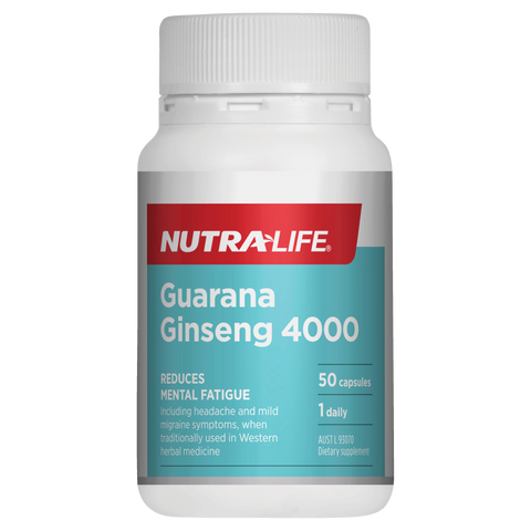 Nutra-Life Guarana Ginseng 4000 50 Capsules Nutra-Life Guarana Ginseng 4000 50 Capsules