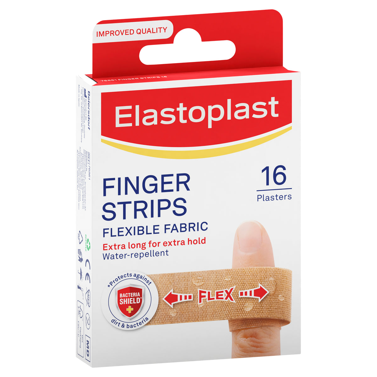 Elastoplast Finger Strips Flexible Fabric 16 Pack