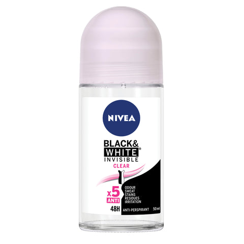 NIVEA Invisible Black & White Clear Roll-on 50ml