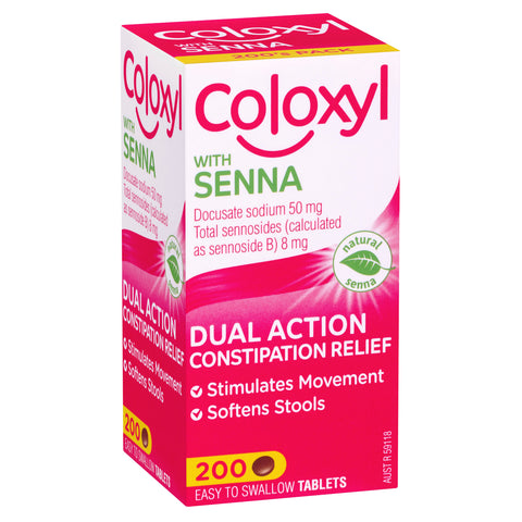Coloxyl with Senna 200 tablets