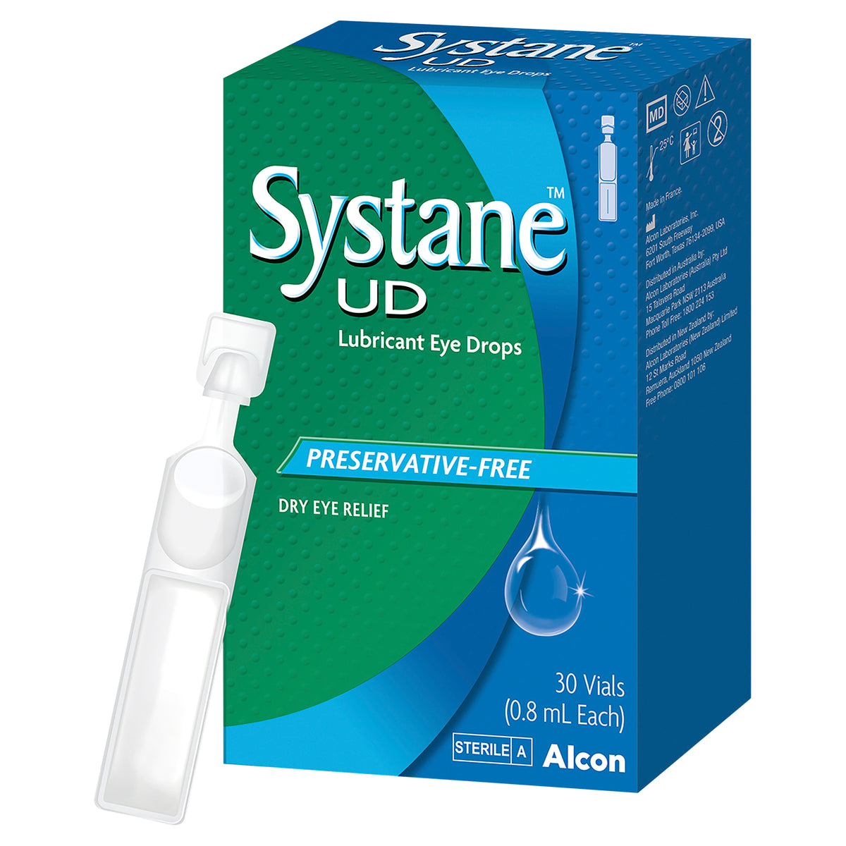 Systane Lubricant Eye Drops 30 x 0.8 mL