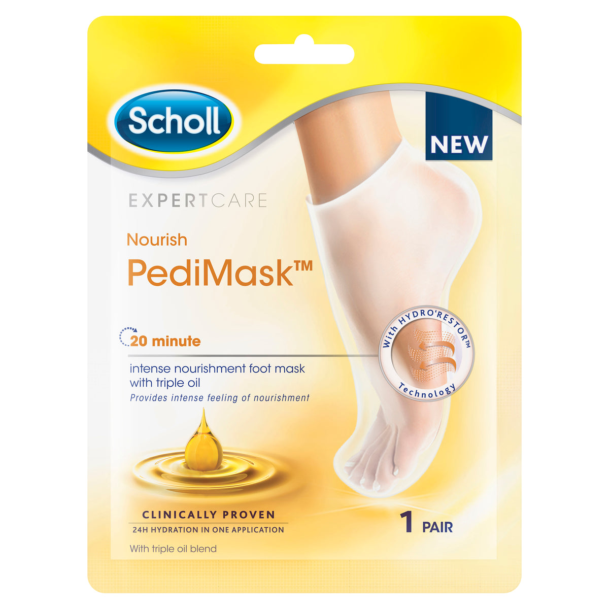 Scholl ExpertCare Nourish Triple Oil Blend PediMask