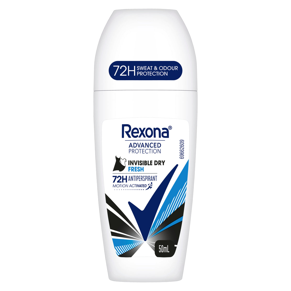 Rexona Women 72H Advanced Roll On Antiperspirant Deodorant Invisible Dry Fresh 50 ML
